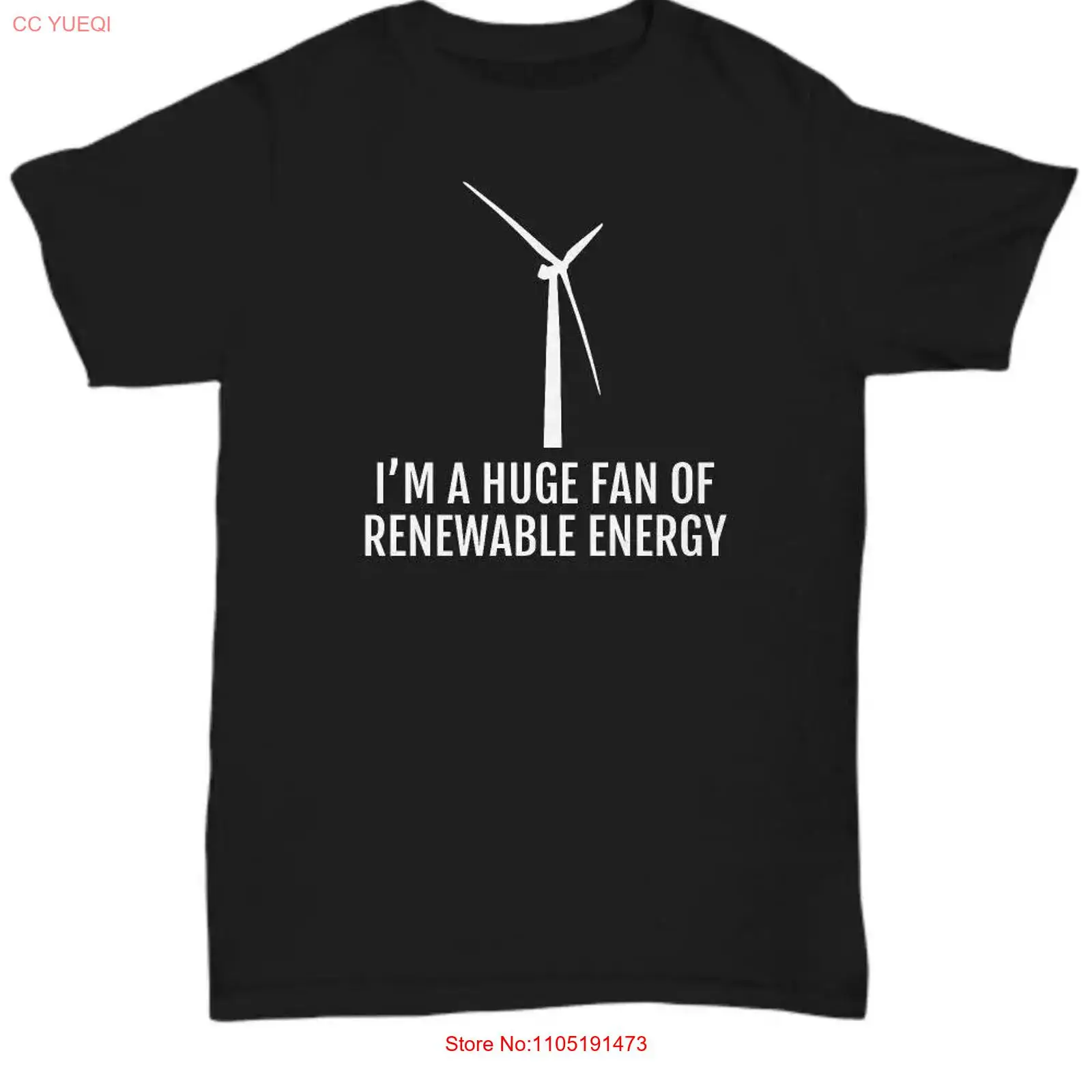 Renewable Energy Global - Футболка с энергией ветра, чистая изменение