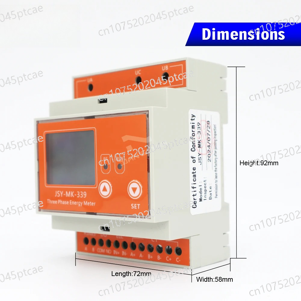 Energy Meter Bidirectional - Модуль мониторинга счетчика электроэнергии (кВтч) Modbus-RTU