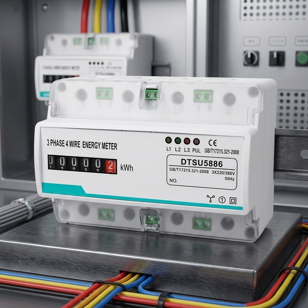 Energy Meter Bidirectional - Трехфазный четырехпроводной счетчик электроэнергии 100А для