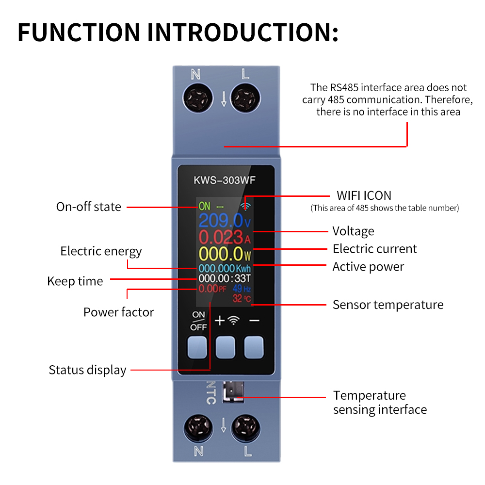 KWS-303 Tuya WiFi Измеритель м – обзор и цена Energy Meter Bidirectional