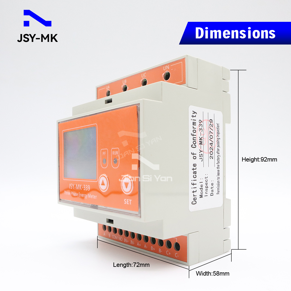 JSY-MK-339 RS485 Двунаправленн – обзор и цена Energy Meter Bidirectional