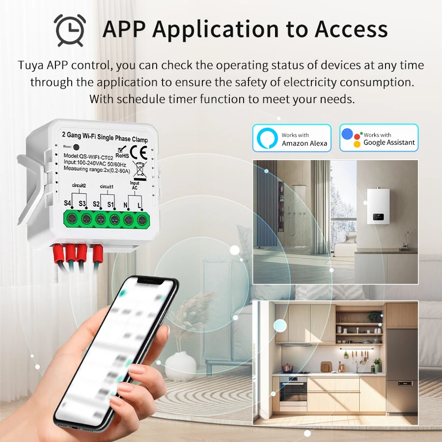 Tuya Smart WiFi счетчик энерги – обзор и цена Energy Meter Bidirectional