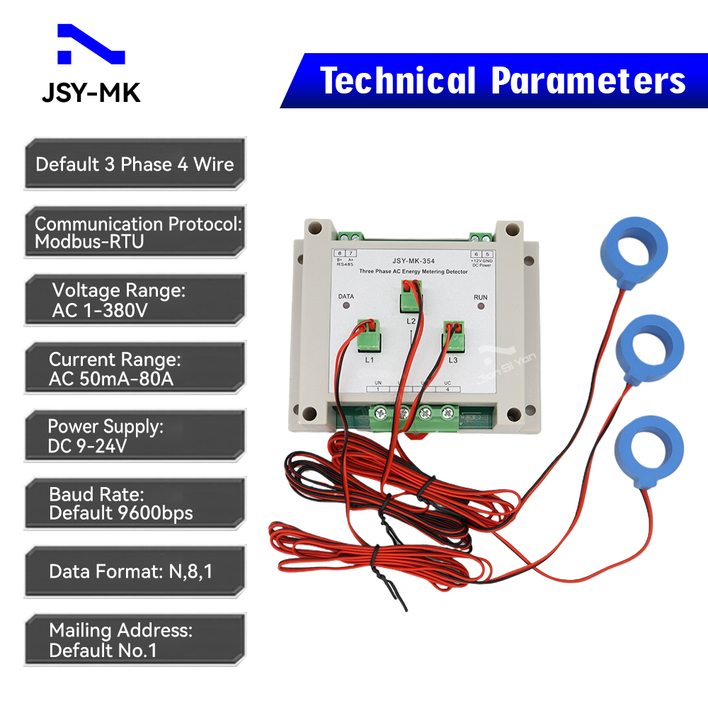 JSY-MK-354 3P4W 80A Двунаправл – обзор и цена Energy Meter Bidirectional