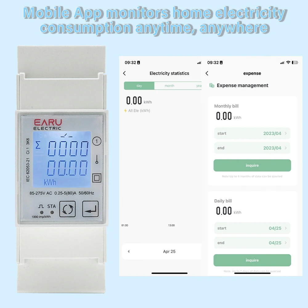Счетчик энергии EARU AC 110В 2 – обзор и цена Energy Meter Bidirectional