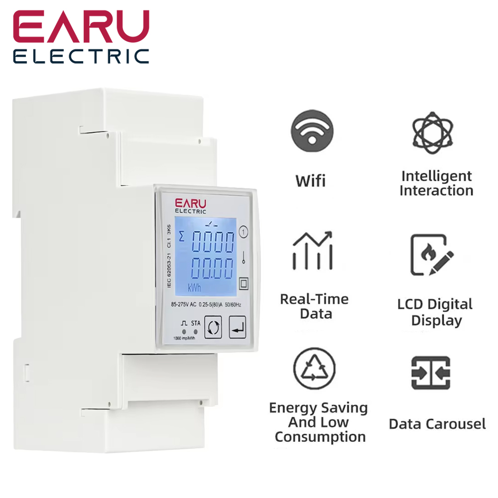 Счетчик энергии EARU AC 110В 2 – обзор и цена Energy Meter Bidirectional