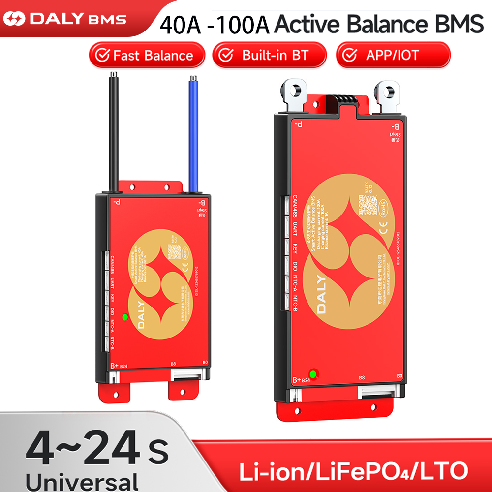 DALY 100 Smart BMS 4S 8S 12S 1 – обзор и цена Smart Bms
