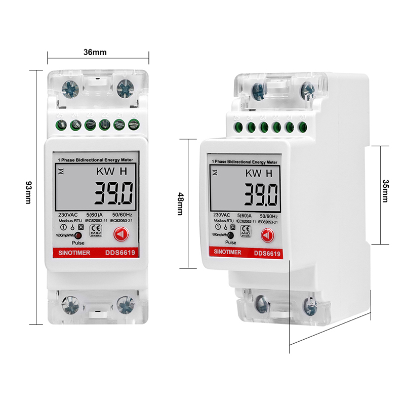 Лидер продаж, однофазный счетч – обзор и цена Energy Meter Bidirectional