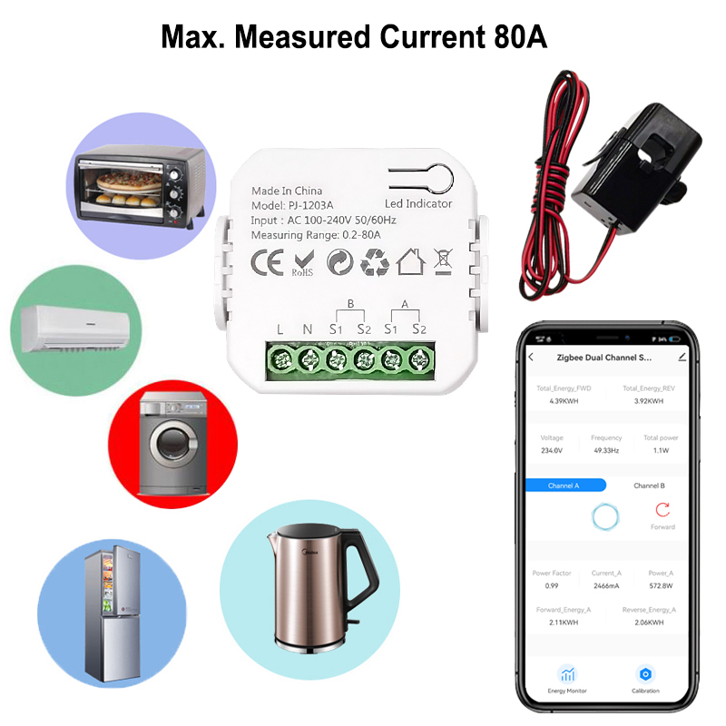 Умный счетчик энергии ZigBee,  – обзор и цена Energy Meter Bidirectional